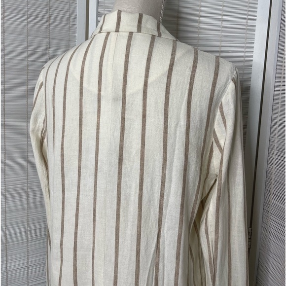 Rails Flynn Mojave Stripe Blazer White Tan Size XS - Picture 4 of 9